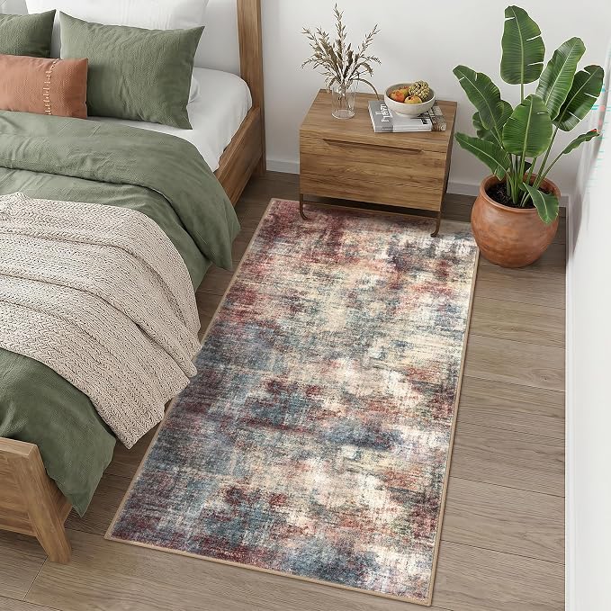 Abstract Runner Rug 3x6 Ft Washable Runners - Image 9