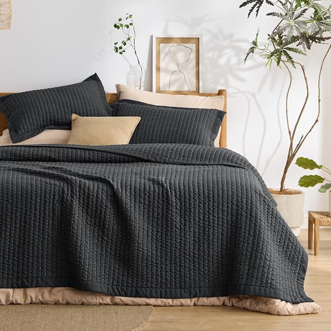 Bedsure Quilts Queen Size, Lightweight Striped Thin Comforter, Ultra Soft by Unknown
