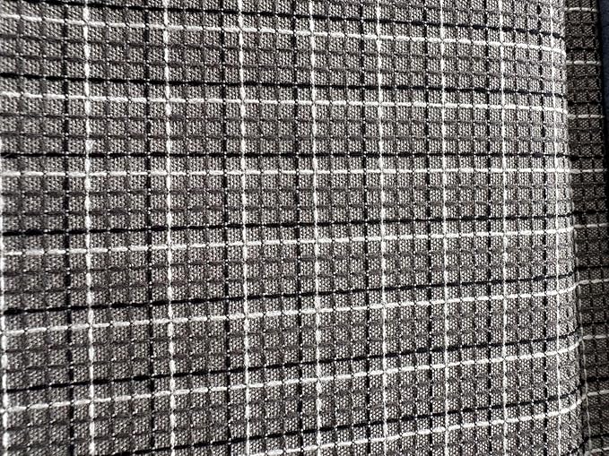 OctoRose 3 Side Zipper Upholstery Checked-Grey, Twin Size Futon Cover Sofa DayBed Mattress Slipcover (Checked-Grey, Twin Size)