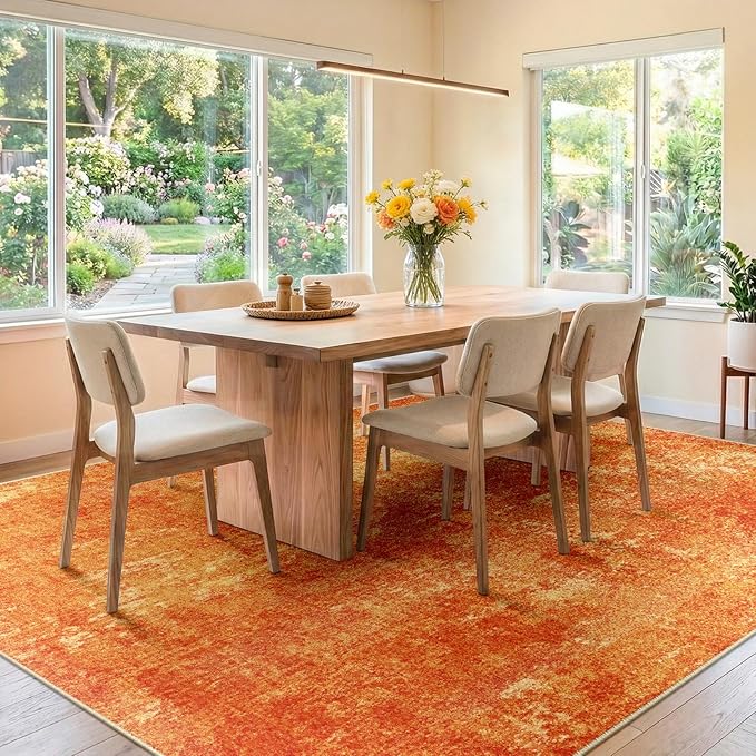 RELEANY Washable 8'x10' Abstract Area Rug - Image 3