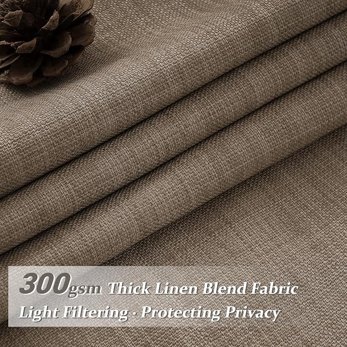 70 Inch Extra Wide Memory Trained Pinch Pleat Blackout Living Room Curtains 120 - Image 2