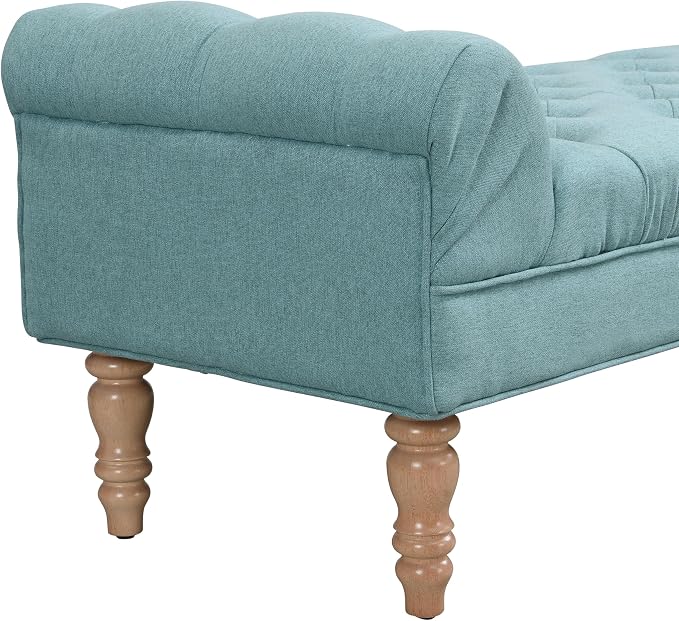 Christopher Knight Home Teaki Mid-Century Modern Upholstered Ottoman Bench - Image 8