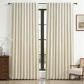 Cute Blackout Curtains 70 Inches Extra Wide Linen 96 Inch Length by QJMYDECO