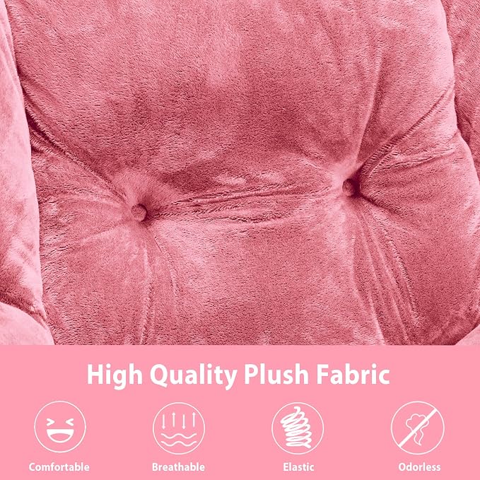 Youtanic Lazy Chair with Folding Ottoman, Accent Chair Plush Upholstered with - Image 9