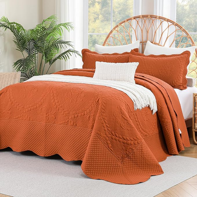 EVENHUG Oversized King Bedspreads California King Quilt Set by EVENHUG
