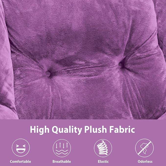 Youtanic Lazy Chair with Folding Ottoman, Accent Chair Plush Upholstered with - Image 8