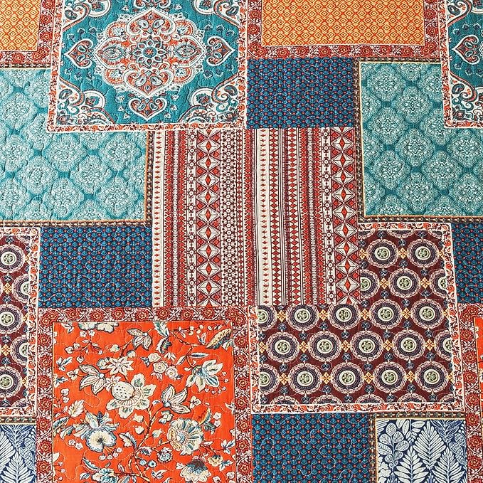 VAPUTAR Cotton Quilt Queen Size Bedding Set - Image 8