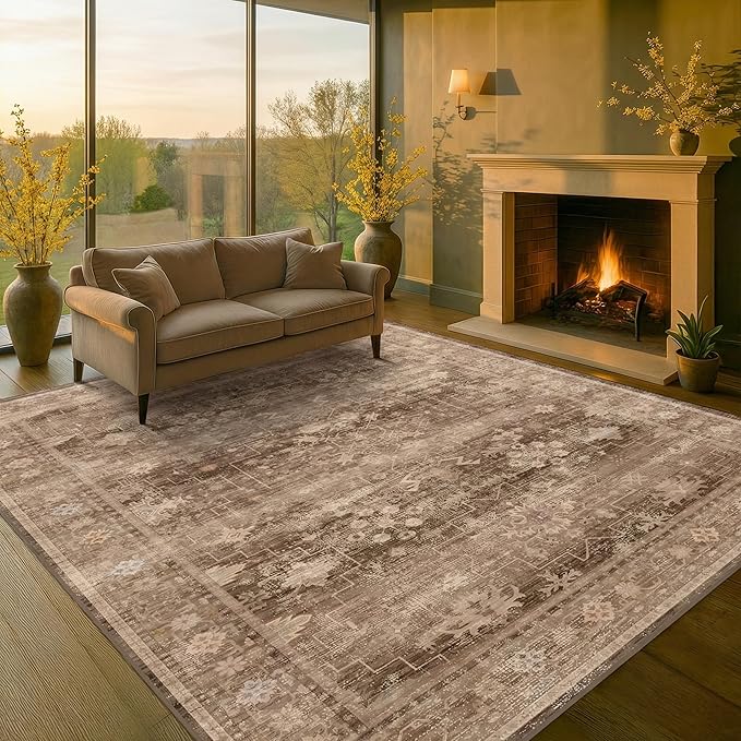 Brown Rug for Living Room 10x12 - Image 9