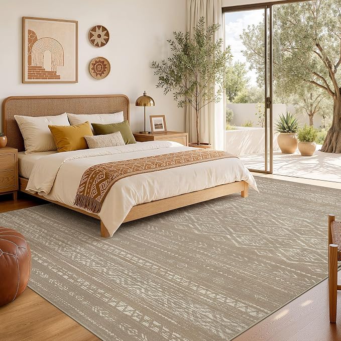 Nakagishi Area Rug Living Room Rugs: 10x12 Large Soft Machine Washable Boho - Image 6