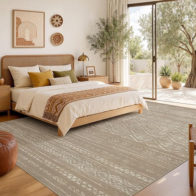 Nakagishi Area Rug Living Room Rugs: 9x12 Large Soft Machine Washable Boho - Image 6