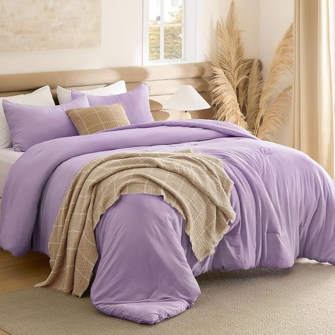 Bedsure King Comforter Set, Lavendar Soft Prewashed Bedding by Unknown
