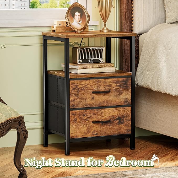 Huuger Night Stand Set of 2, Nightstand - Image 4