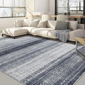 Nakagishi Boho 7x9 Area Rug Living Room Rugs Machine Washable Blue | Soft by NakagishiAreaRug