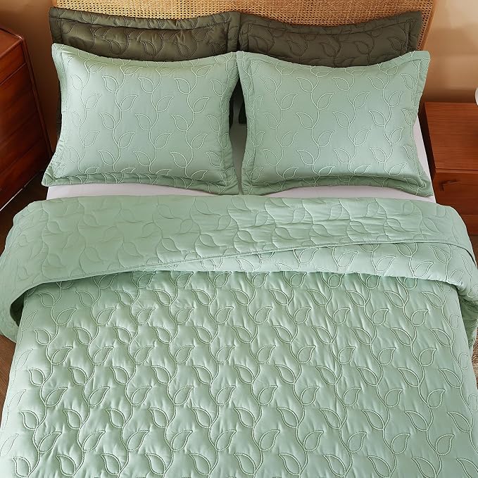 EVENHUG Quilt Queen Size Bedding Set - Image 8