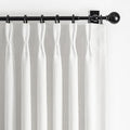 Pinch Pleated White Curtains 84 Inches Long by PleatedDrapes