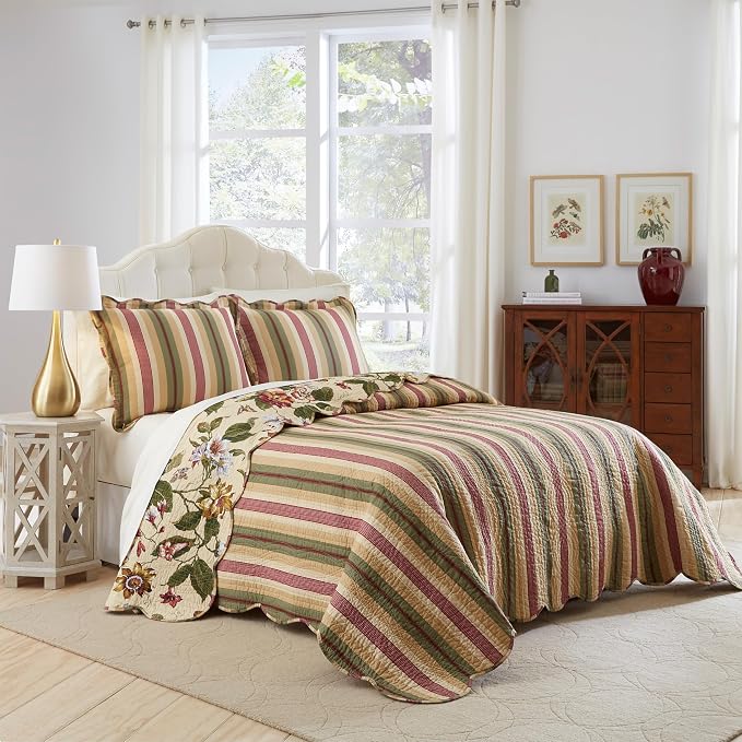 Waverly Laurel Spring 3-Piece Quilt Set – Full/Queen - Image 2
