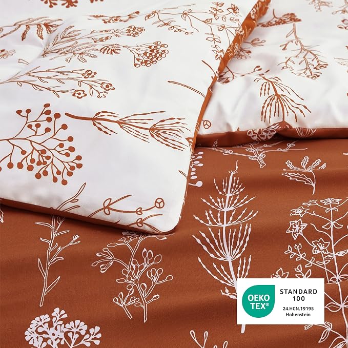 Bedsure Terracotta King Comforter Set - Image 7