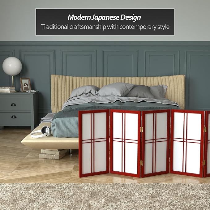 2 ft. Short Desktop Double Cross Shoji Screen - Image 3