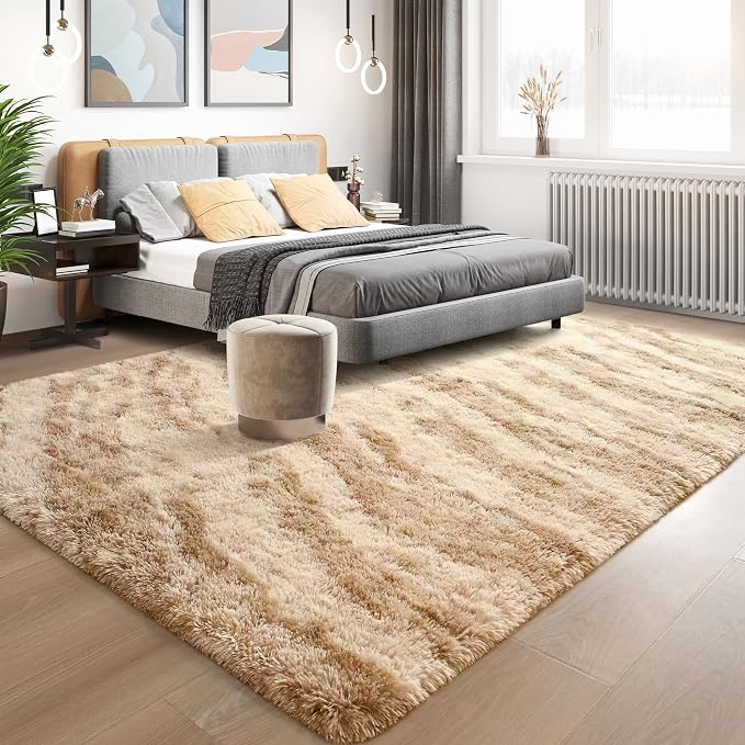 Fluffy Large Rugs for Living Room, Area Rug 6x9 Soft Carpet for Bedroom - Image 3