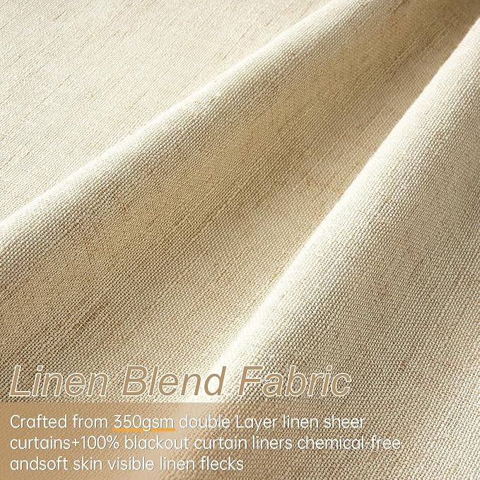 Topfinel Pinch Pleated Full Blackout Curtains 84 Inch - Image 2