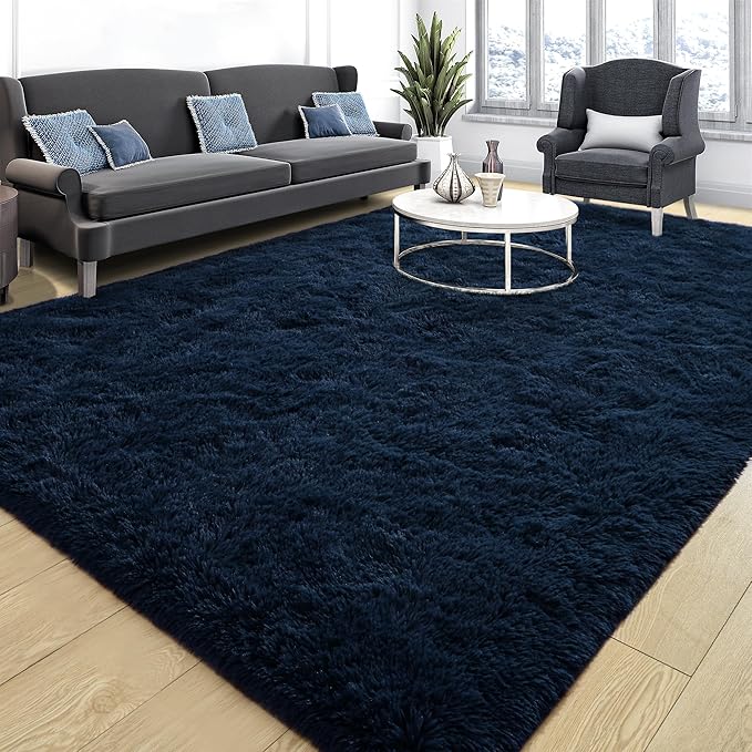 Soft Fluffy Rugs for Bedroom, 4x6 Area Rug for Living Room, Modern Shaggy Room by Tepook