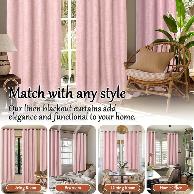 Nursery Blackout Curtains for Girls Bedroom - Image 7