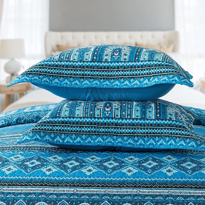 VAPUTAR Cotton Quilt Queen Size Bedding Set - Image 3