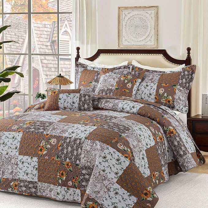 BEDIFANY Cotton FLL King Quilt Set - Image 2
