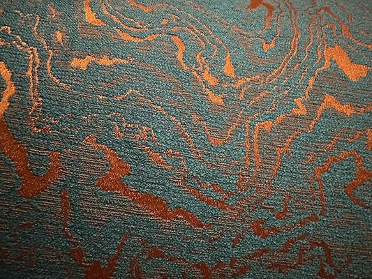 OctoRose 3 Side Zipper Upholstery Thick Jacquard-Blue Rust, Full Size Futon Cover Sofa DayBed Mattress Slipcover (Jacquard-Blue, Full Size)