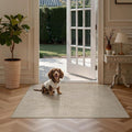 3x5 Entryway Rug, High-Low Pile Washable Rug by Valenrug