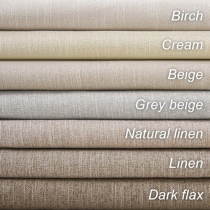 Topfinel Taupe Burlap Linen Blackout Curtains & Drapes 86 Inch Length 2 Panels - Image 8