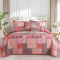 BEDIFANY Farmhouse Queen Quilt Set, 100% Cotton Cover Quilt Bedding Set | 3 PCs by BEDIFANY