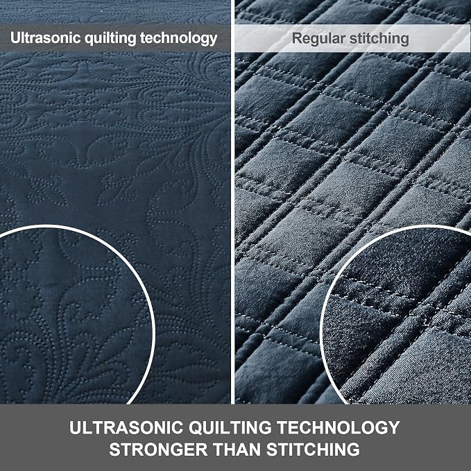 Hansleep Navy Quilt California King Size - Image 4