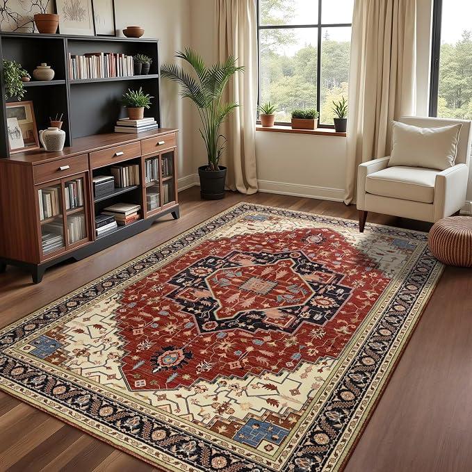Macgace Washable Vintage Small Area Rug - Image 8