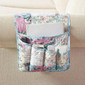 Brilliant Sunshine Lilac & Egg Blue Rose Couch Armrest Cover, Armrest Organizer by BrilliantSunshine