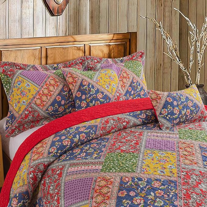BEDIFANY Farmhouse King Quilt Set - Image 3