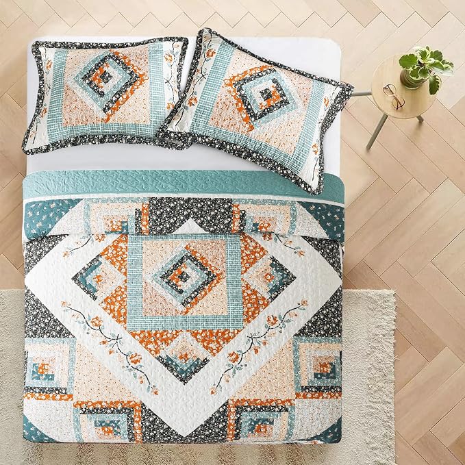 VAPUTAR Quilt Queen Size Bedding Set - Image 3