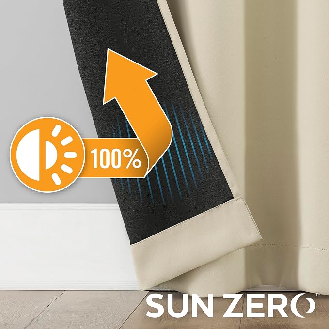 Sun Zero Nordic 2-Pack Theater Grade Noise Reducing Extreme 100% Blackout - Image 5
