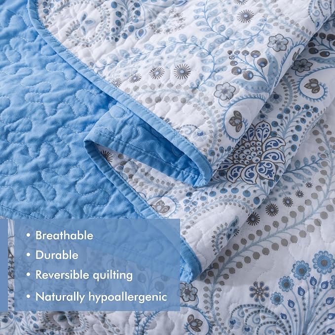 Etwel Lightweight Cotton Queen Size Quilt Set - Image 4