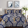 DJY Navy Queen Quilt Bedding Set, All Season Quilted Coverlet, Soft Lightweight by HOME