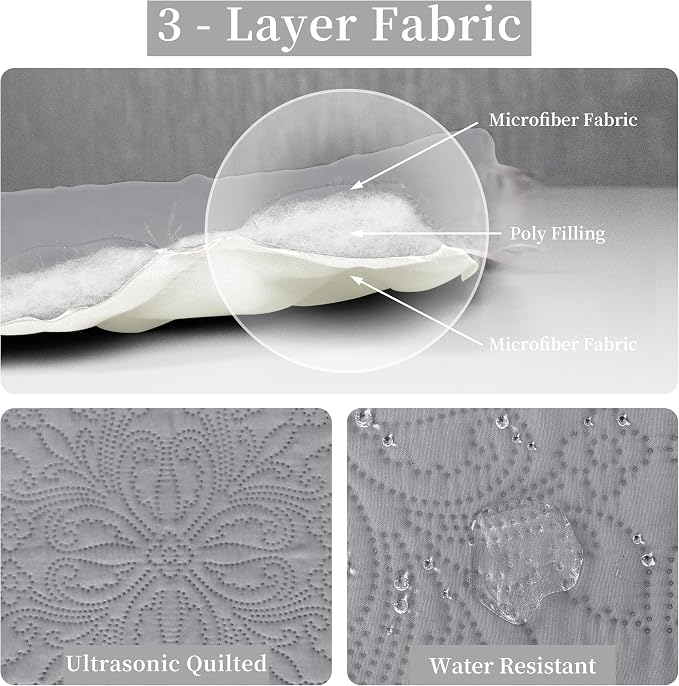 Easy-Going Reversible Quilt Set Twin, Bedspread - Image 5
