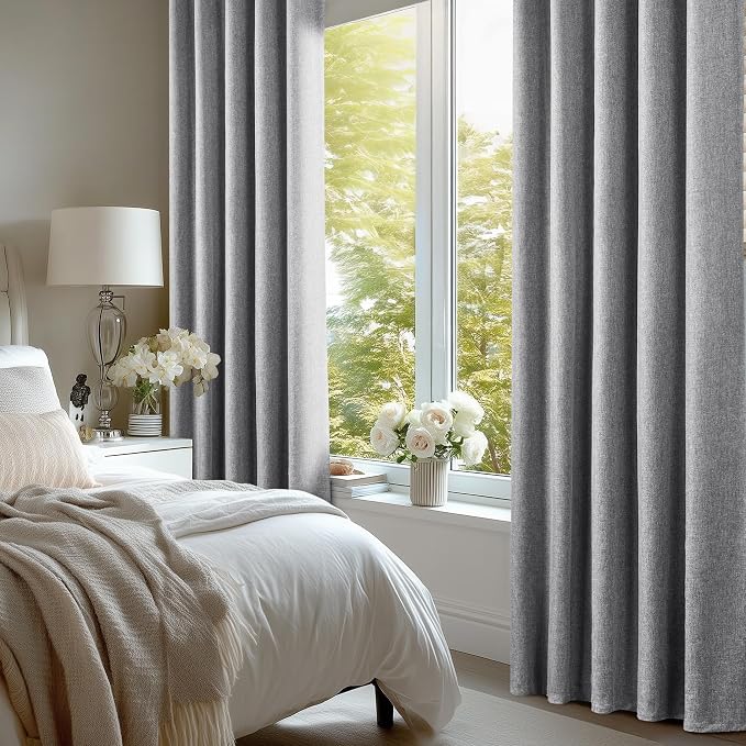 Deconovo Faux Linen 100% Blackout Curtains - Image 5