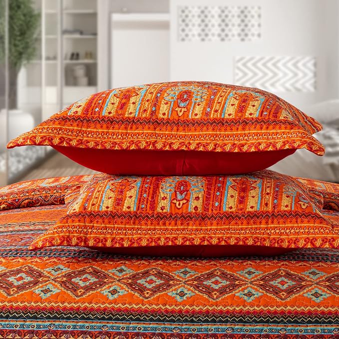 VAPUTAR Cotton Quilt King Size Bedding Set - Image 9