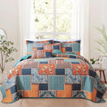VAPUTAR 100% Cotton Face Quilt King Size Bedding Set by VAPUTAR