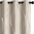 Deconovo Curtains for Living Room, Pattern Blackout Curtains 108 Inch Long | by Unknown