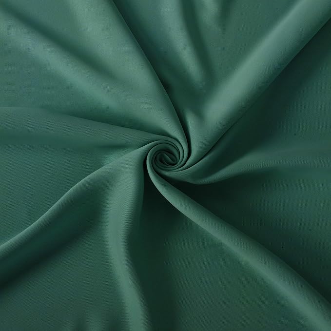 Dark Green Blackout Curtains/42 x 84 Inch/Set of Two Panels Grommet Bedroom - Image 5