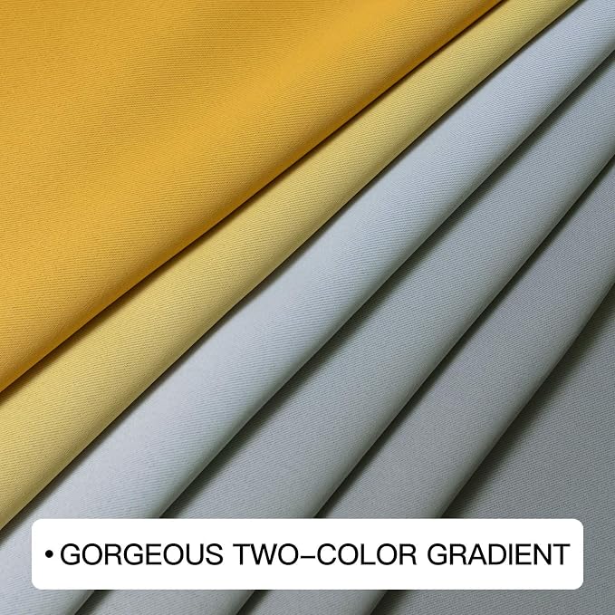 COSVIYA Grommet Ombre Room Darkening Curtains 96 inches Long - Image 6