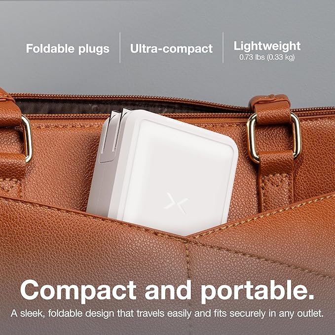 NOCO XGrid X140: 140W USB-C Charger – Dual Port GaN Power Adapter with PD 3.1, QC 5.0, and PPS – Fast Charging with Smart Power Distribution – Foldable Wall Plug, UL Listed