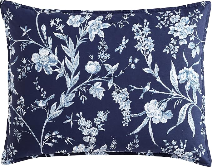 Laura Ashley- King Comforter Set, Cotton Reversible Bedding Set, Includes - Image 8