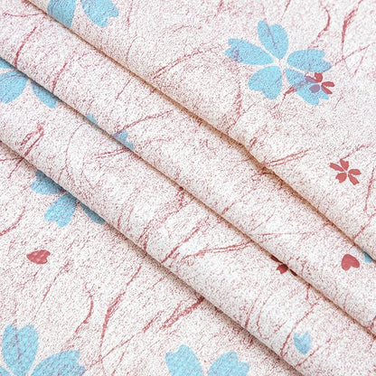 RAY STAR 12X120 Inch Shelf Liner for Kitchen Cabinets, Non-Adhesive Cabinet Liner Washable, PVC Drawer Liner for Dresser Non-Slip Bathroom (Blue-Floral)(3 Roll)